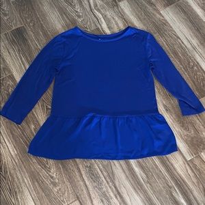 Royal blue shirt